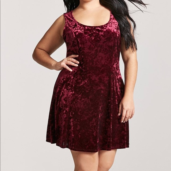 Forever 21 Dresses & Skirts - CRUSH VELVET MINI DRESS